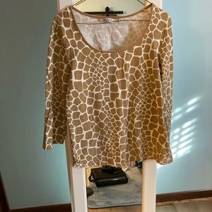 Liz Claiborne Animal Print Jersey